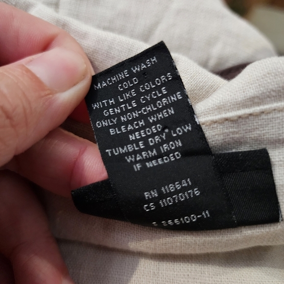 Lane Bryant Tan Tie Waist Military Jacket Linen Blend Women's Plus Size 22 EUC - Picture 10 of 10